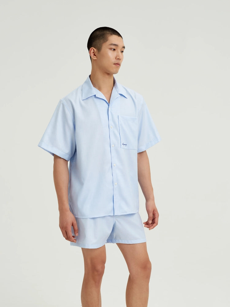 Sky Oxford Cotton Shirt
