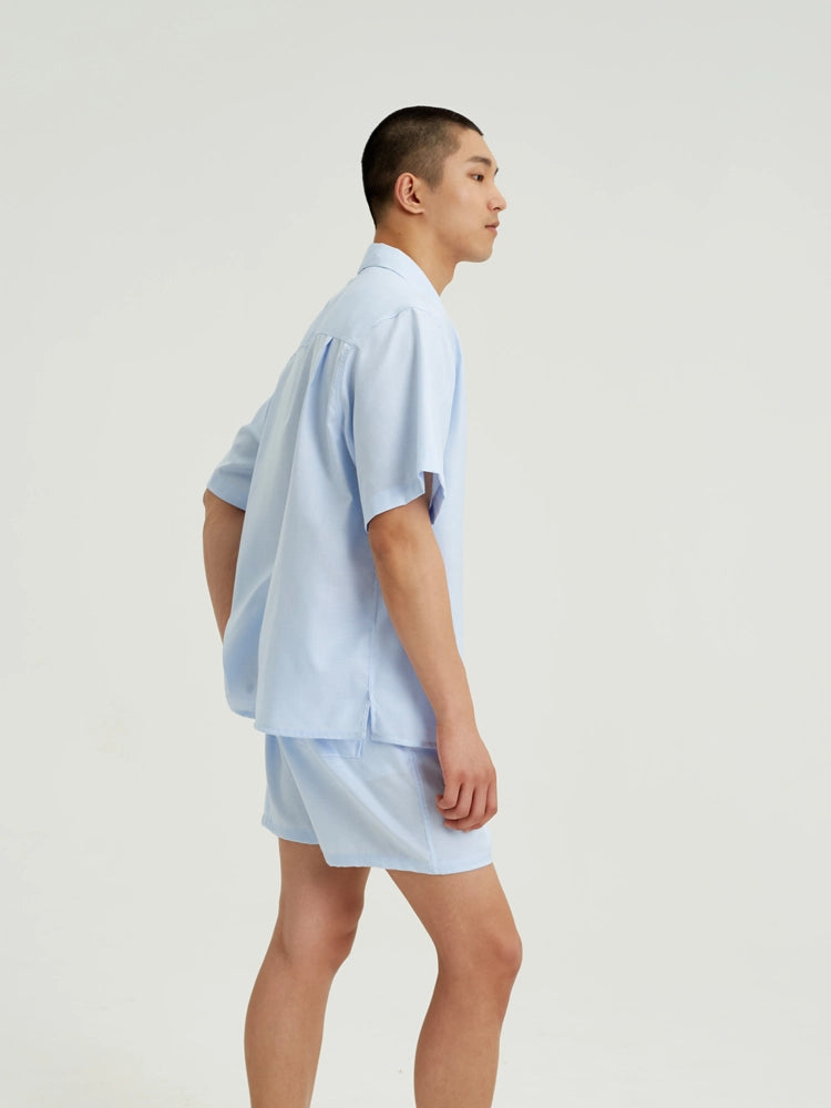 Sky Oxford Cotton Shirt