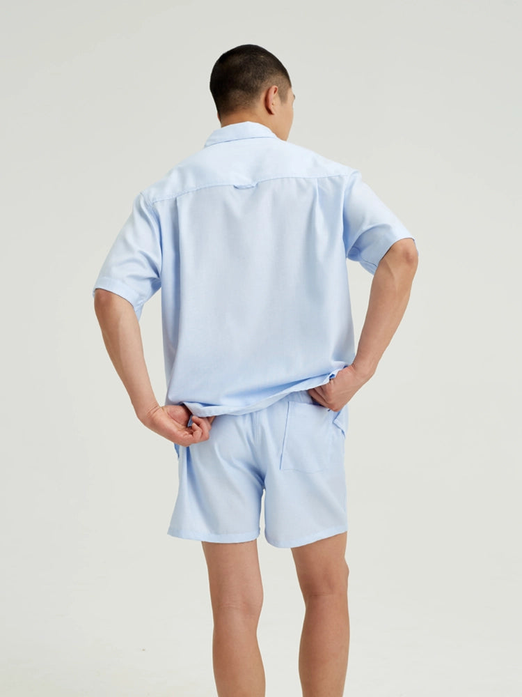 Sky Oxford Cotton Shirt