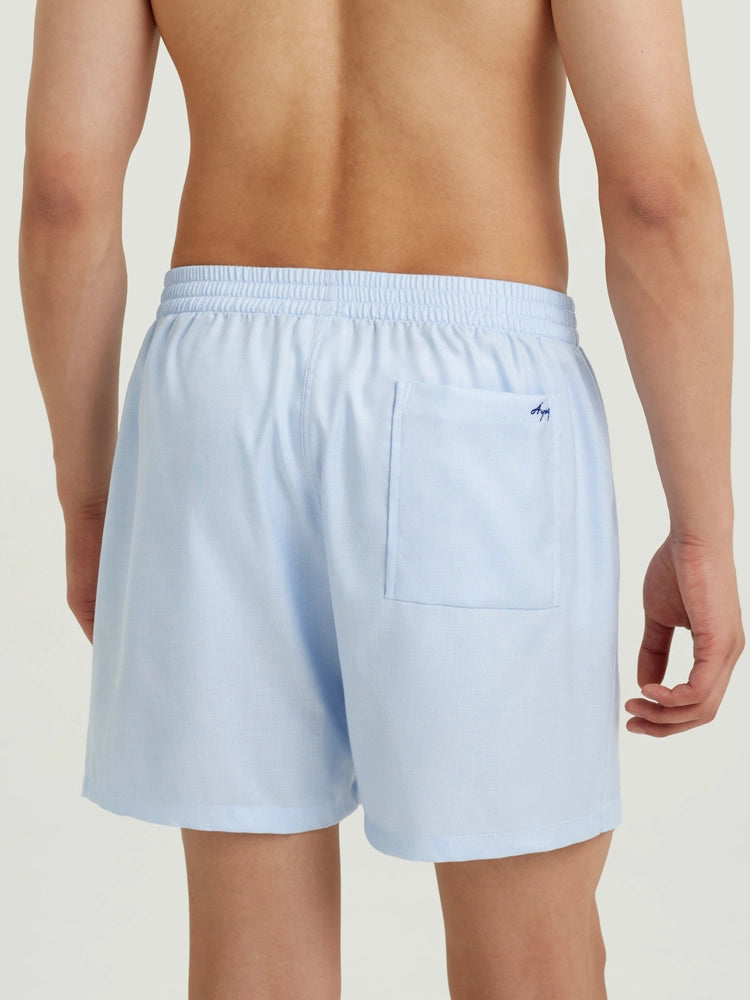 Sky Blue Cotton Boxer Shorts