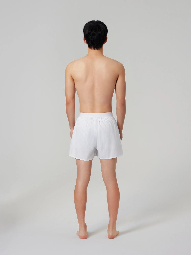 Sky Pinstripe Cotton Boxers