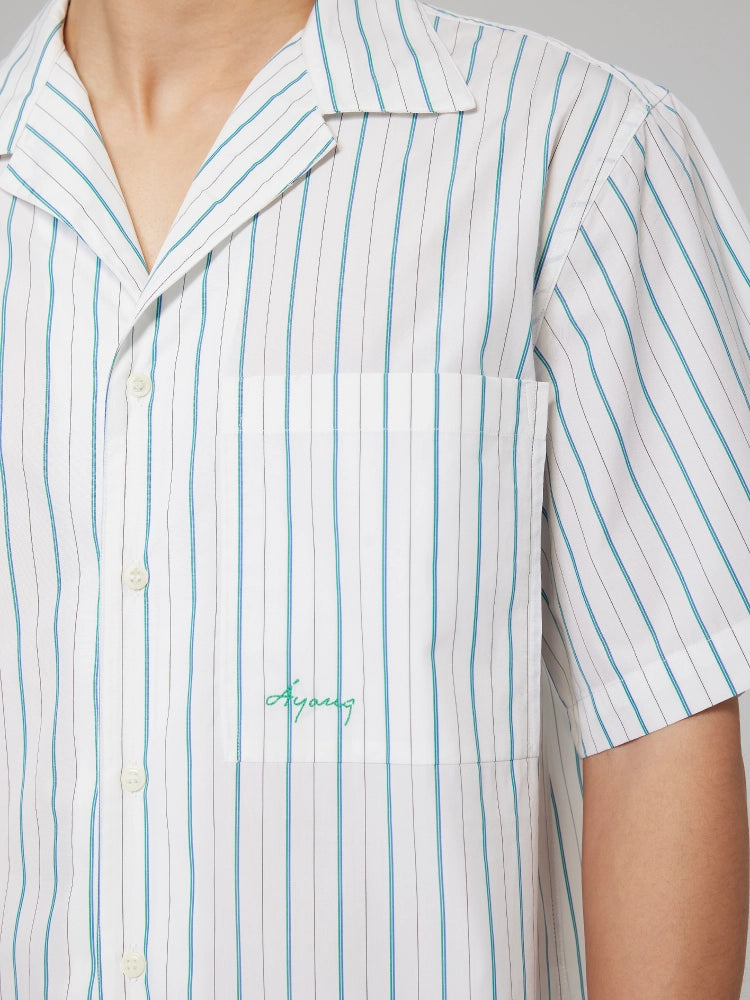 White Stripe Cotton Shirt