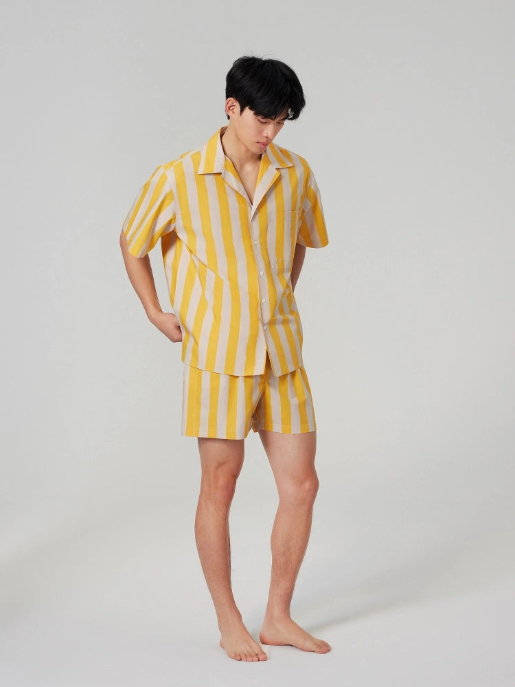Sunset Stripe Cotton Shirt