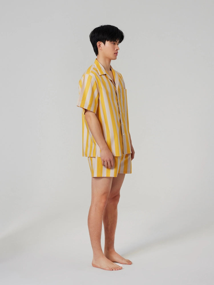 Sunset Stripe Cotton Shirt