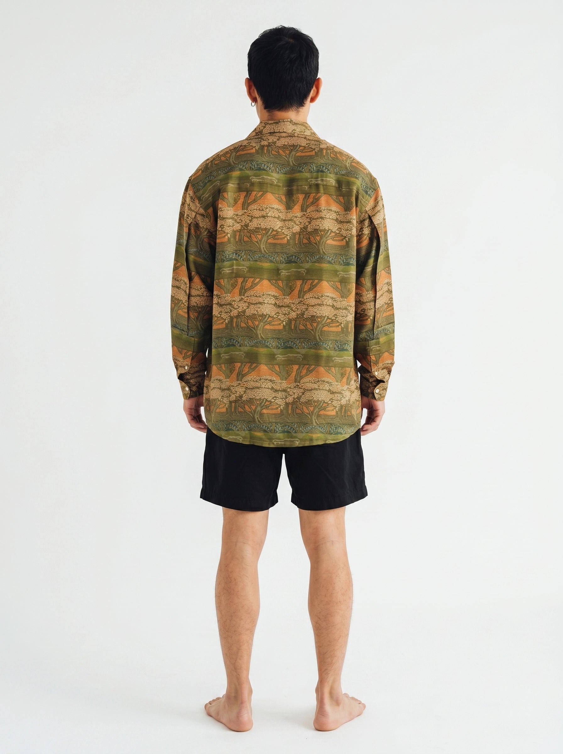 Savanna Print Cotton Silk Shirt