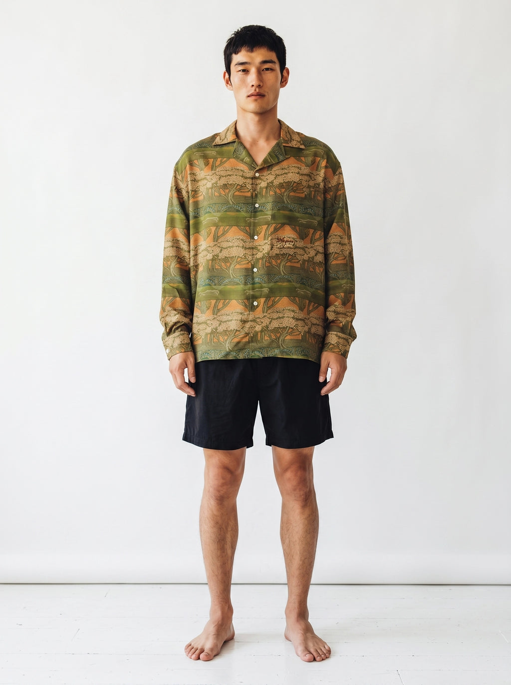 Savanna Print Cotton Silk Shirt