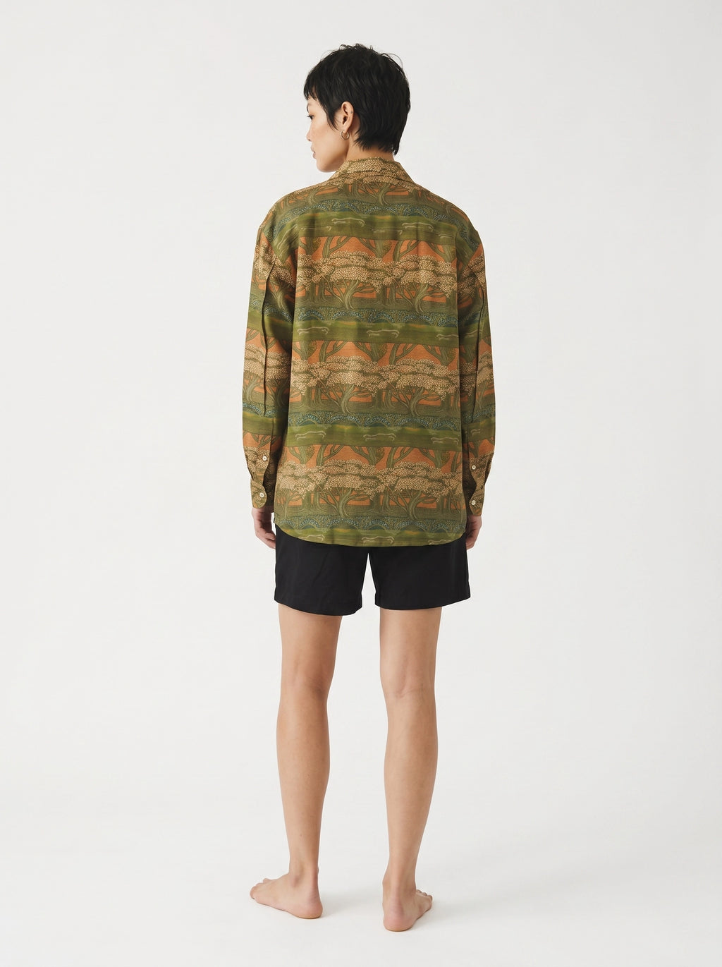 Savanna Print Cotton Silk Shirt
