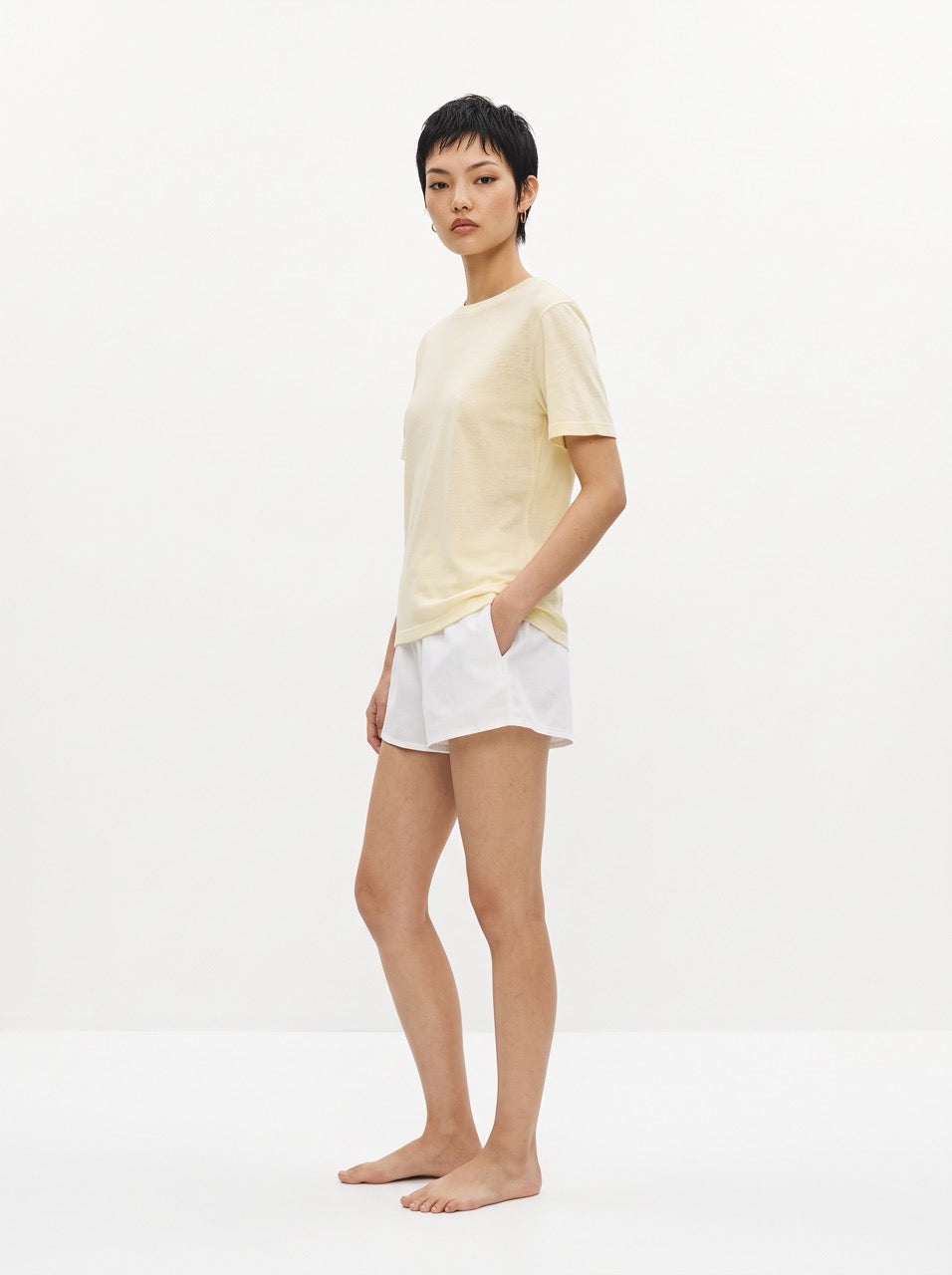 Snow Cotton Short Sleeve T-Shirt – Butter Yellow
