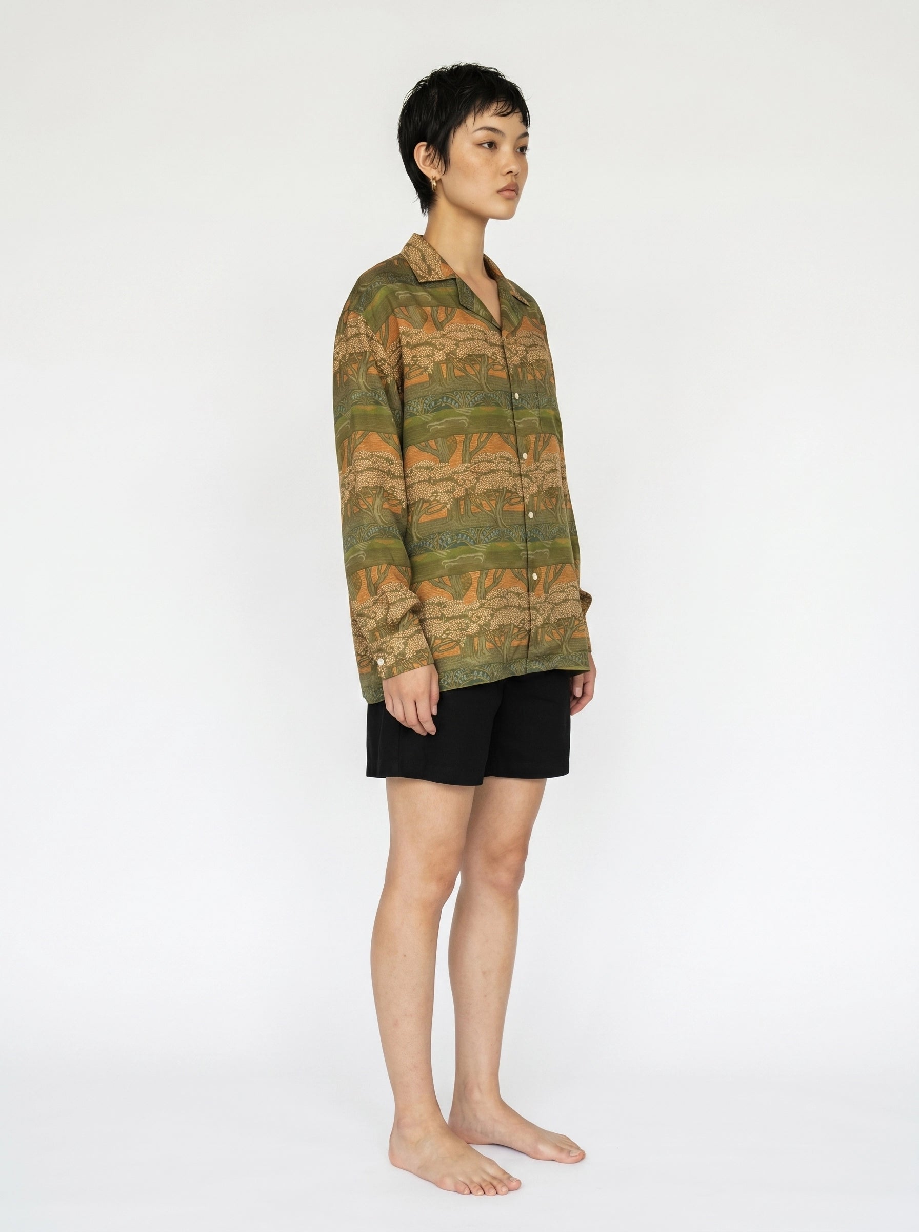 Savanna Print Cotton Silk Shirt