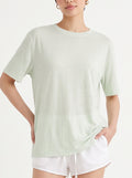 Snow Cotton Short Sleeve T-Shirt – Sage Green
