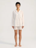 White Cotton Linen Shirt