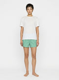 Green Stripe Cotton Boxer Shorts