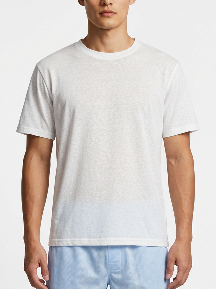 White Snow Cotton T-Shirt