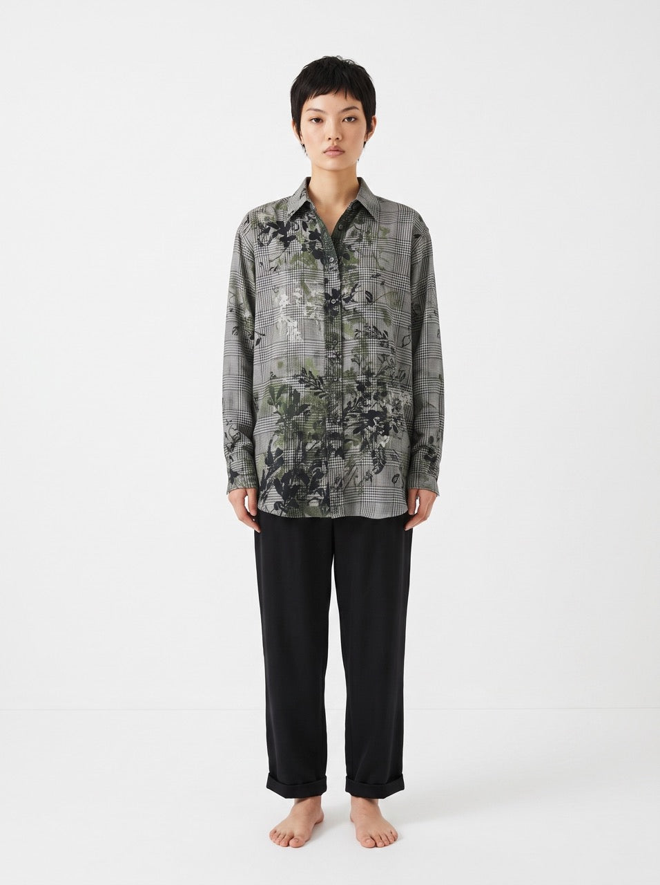 Printed Button-Down Shirt