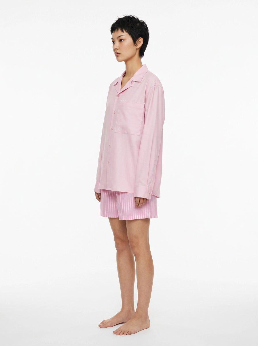 Soft Pink Cashmere Silk Shirt