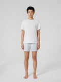White Stripe Cotton Boxer Shorts
