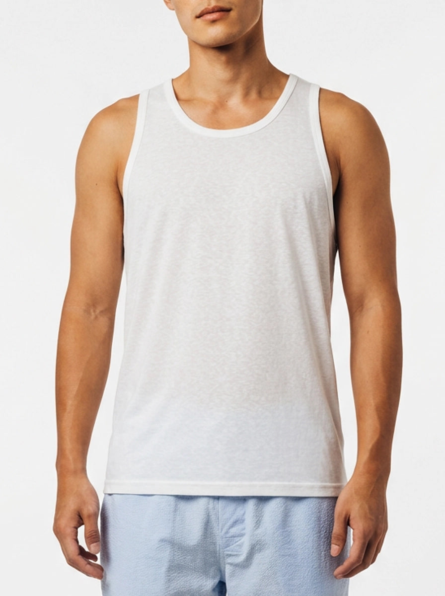 White Snow Cotton Tank Top