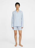 Sky Blue Stripe Cotton Shirt