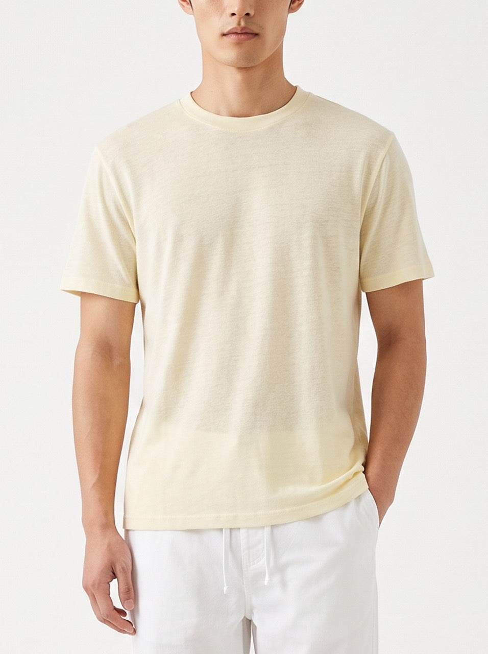 Snow Cotton Short Sleeve T-Shirt – Butter Yellow