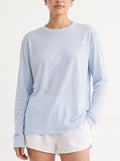 Snow Cotton Long Sleeve T-Shirt – Sky Blue