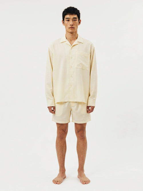 Butter Yellow Cashmere Silk Shirt