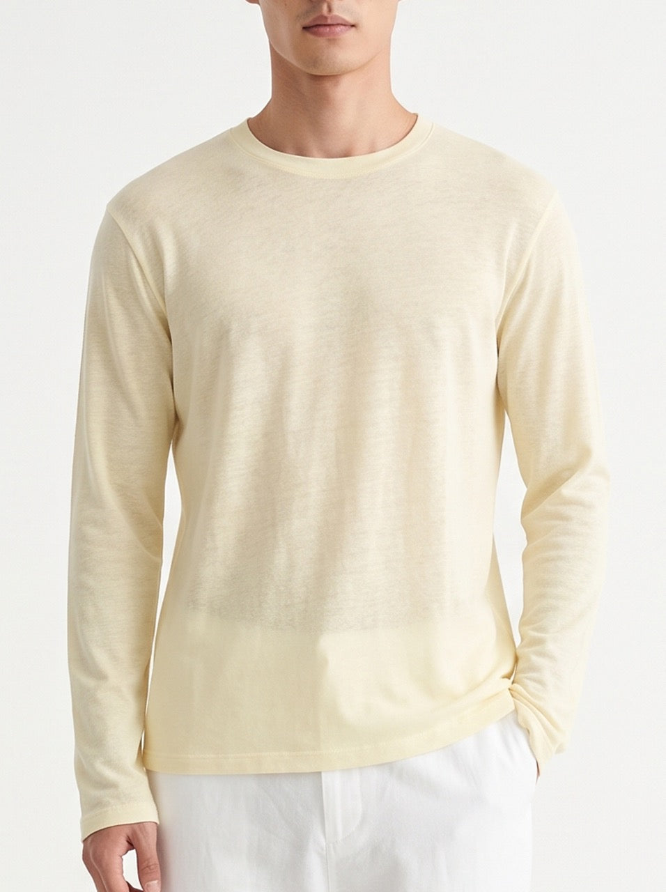 Snow Cotton Long Sleeve T-Shirt – Butter Yellow