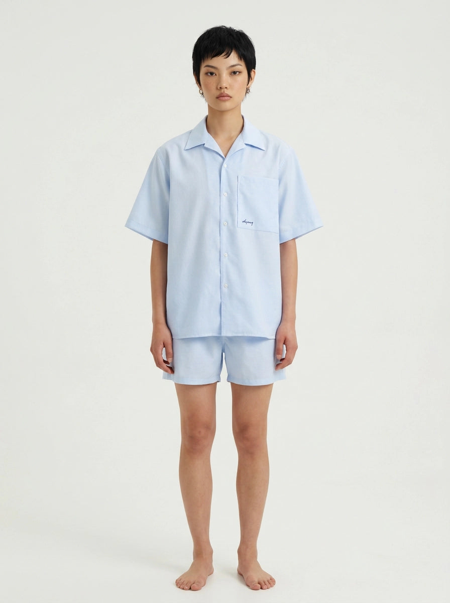 Sky Oxford Cotton Shirt