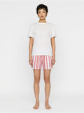 Red Stripe Cotton Boxer Shorts