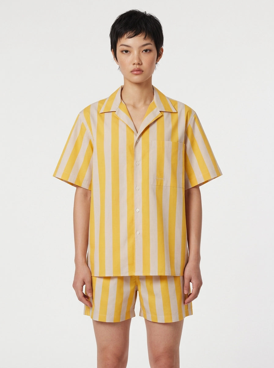 Sunset Stripe Cotton Shirt