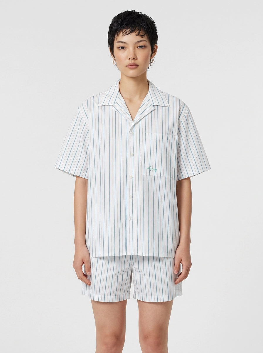 White Stripe Cotton Shirt