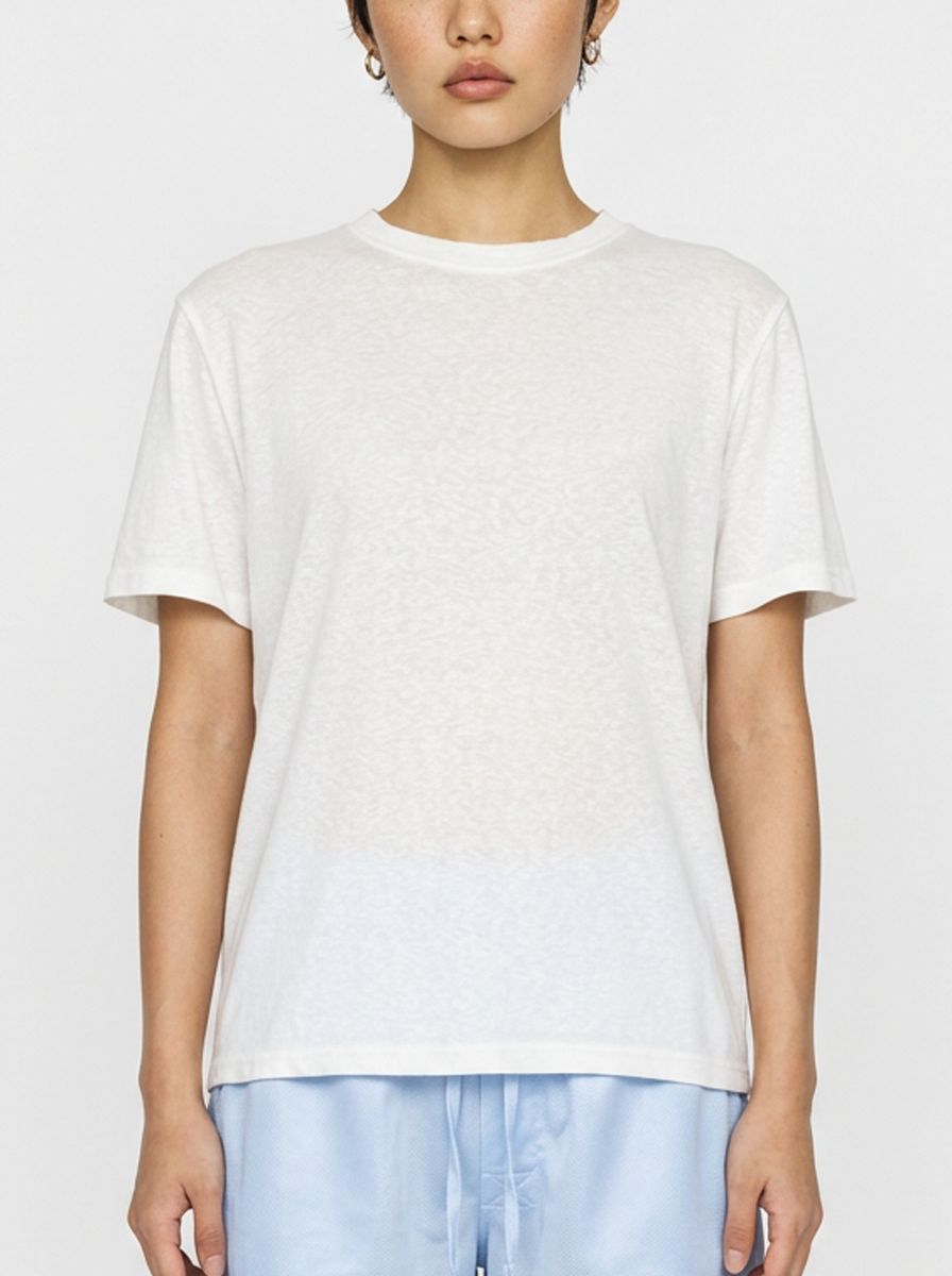 White Snow Cotton T-Shirt