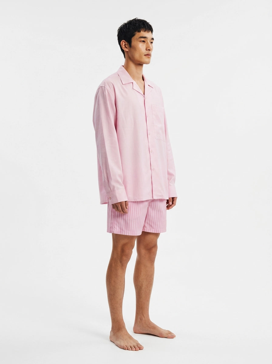 Soft Pink Cashmere Silk Shirt