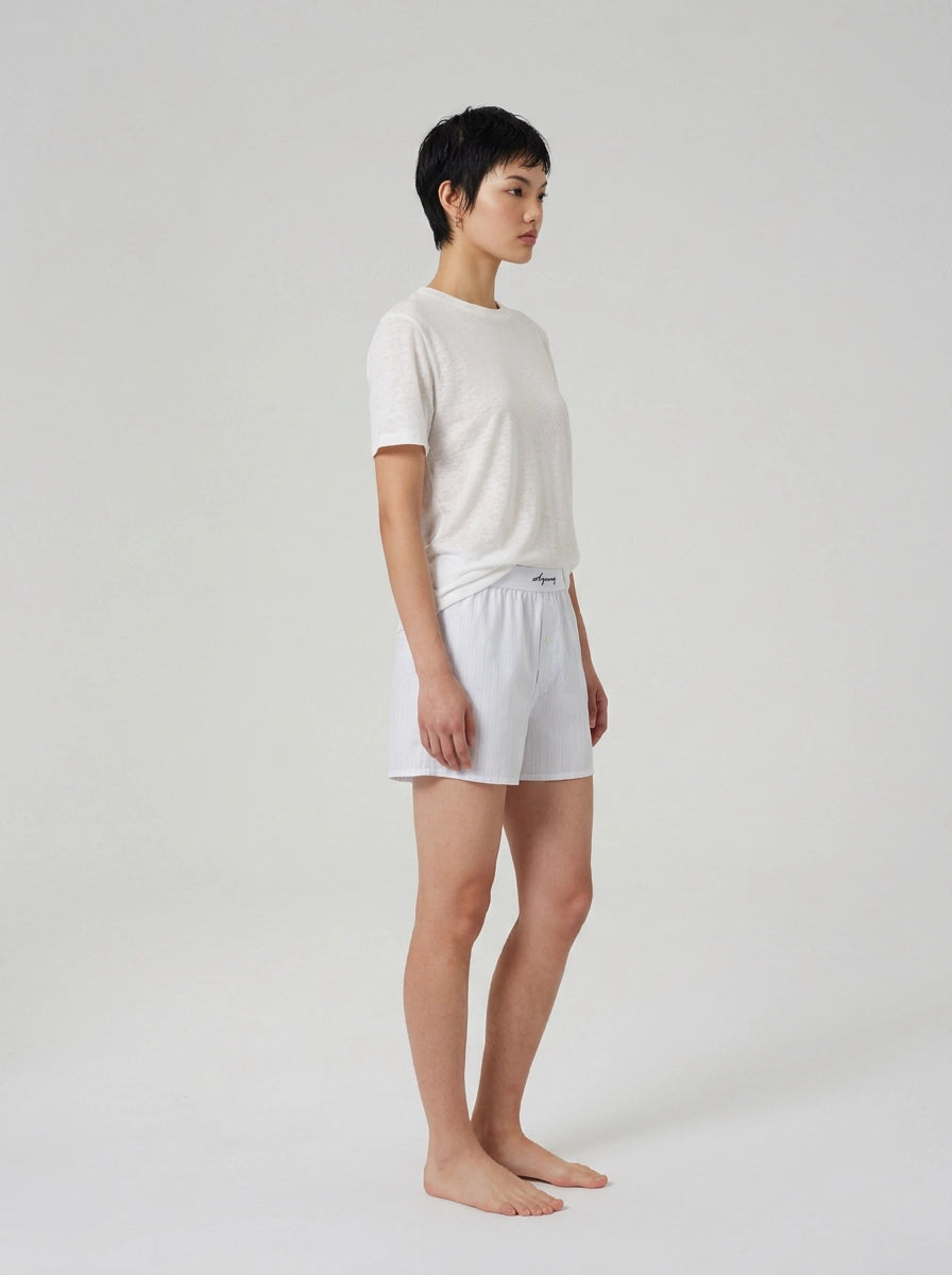 Sky Pinstripe Cotton Boxers