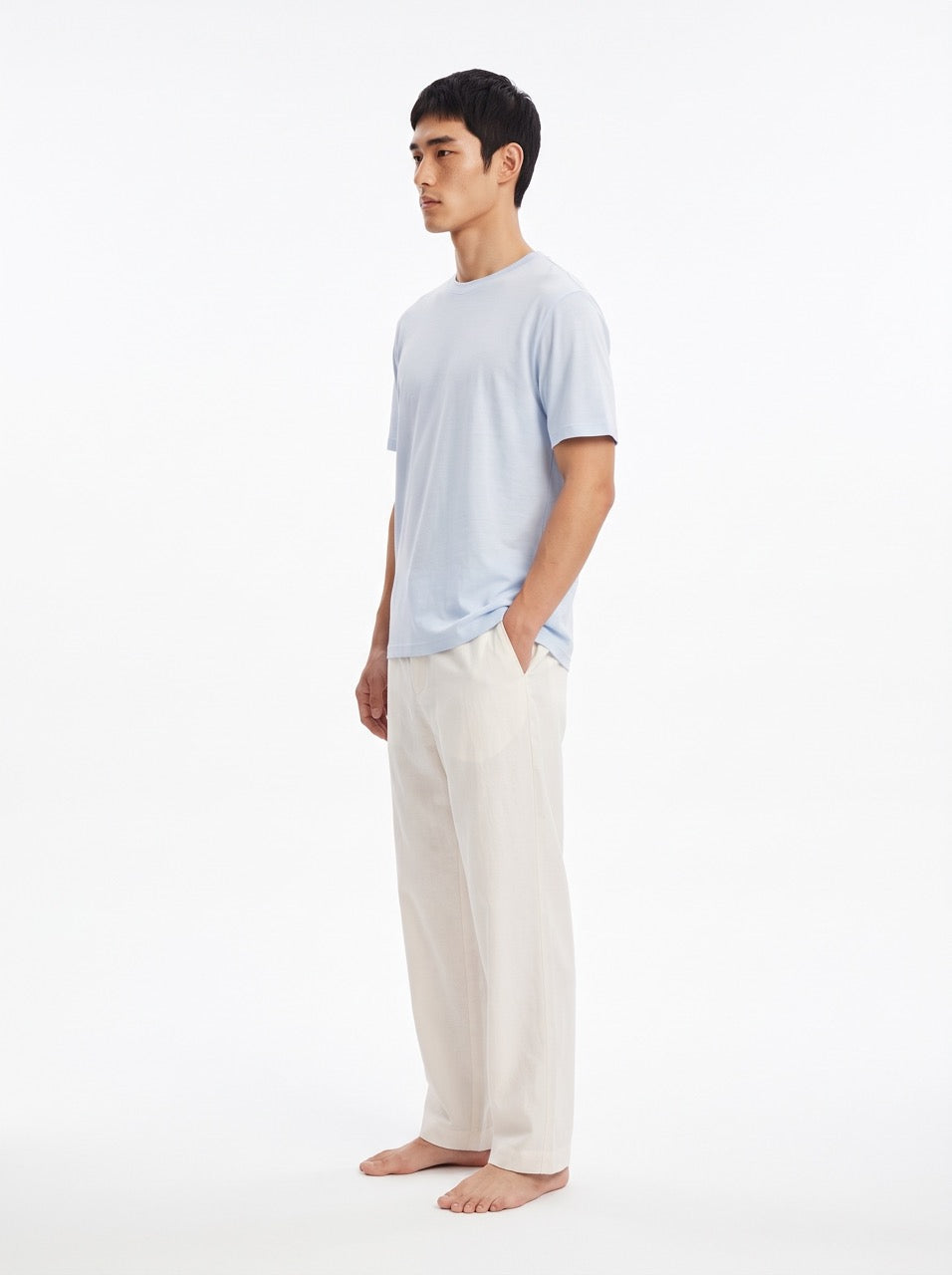 Snow Cotton Short Sleeve T-Shirt – Sky Blue