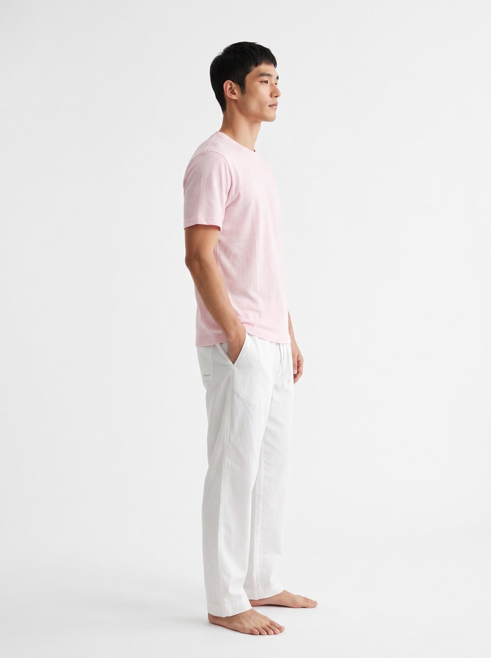 Snow Cotton Short Sleeve T-Shirt – Soft Pink
