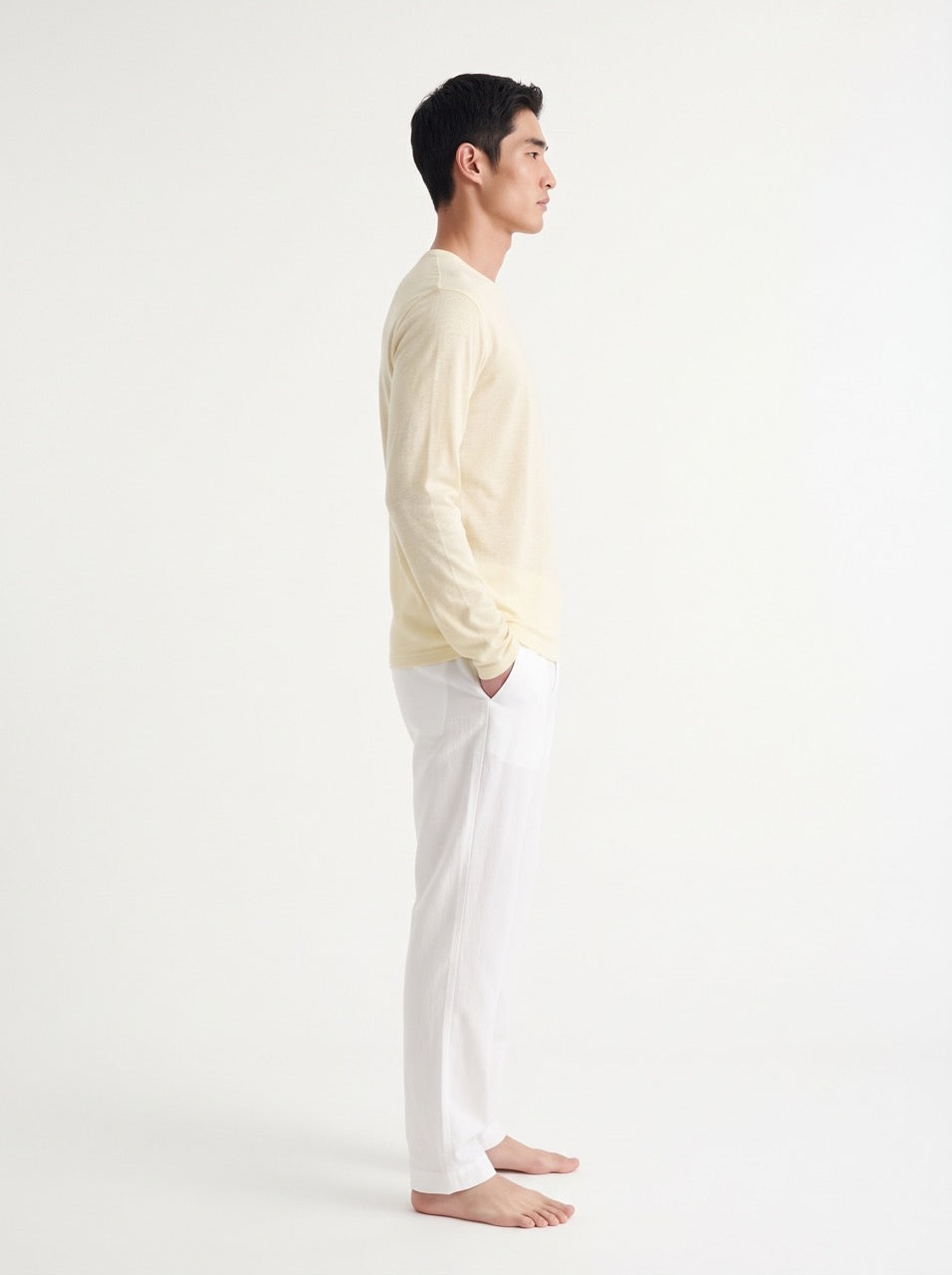Snow Cotton Long Sleeve T-Shirt – Butter Yellow