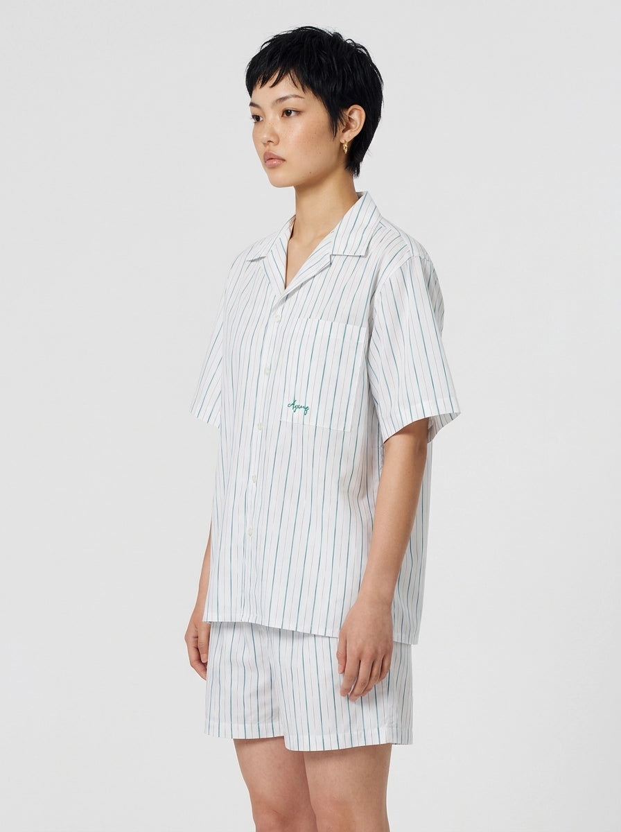 White Stripe Cotton Shirt