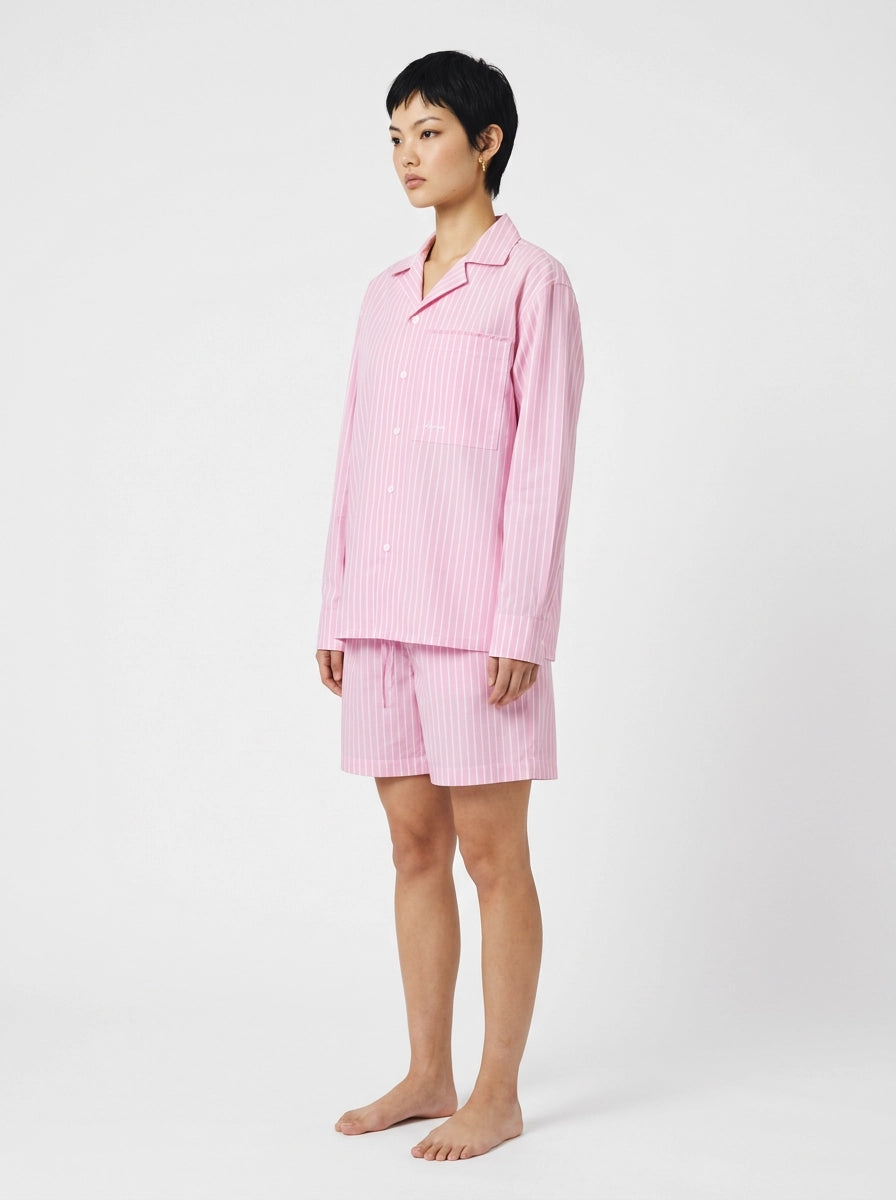 Pink Stripe Cotton Shirt