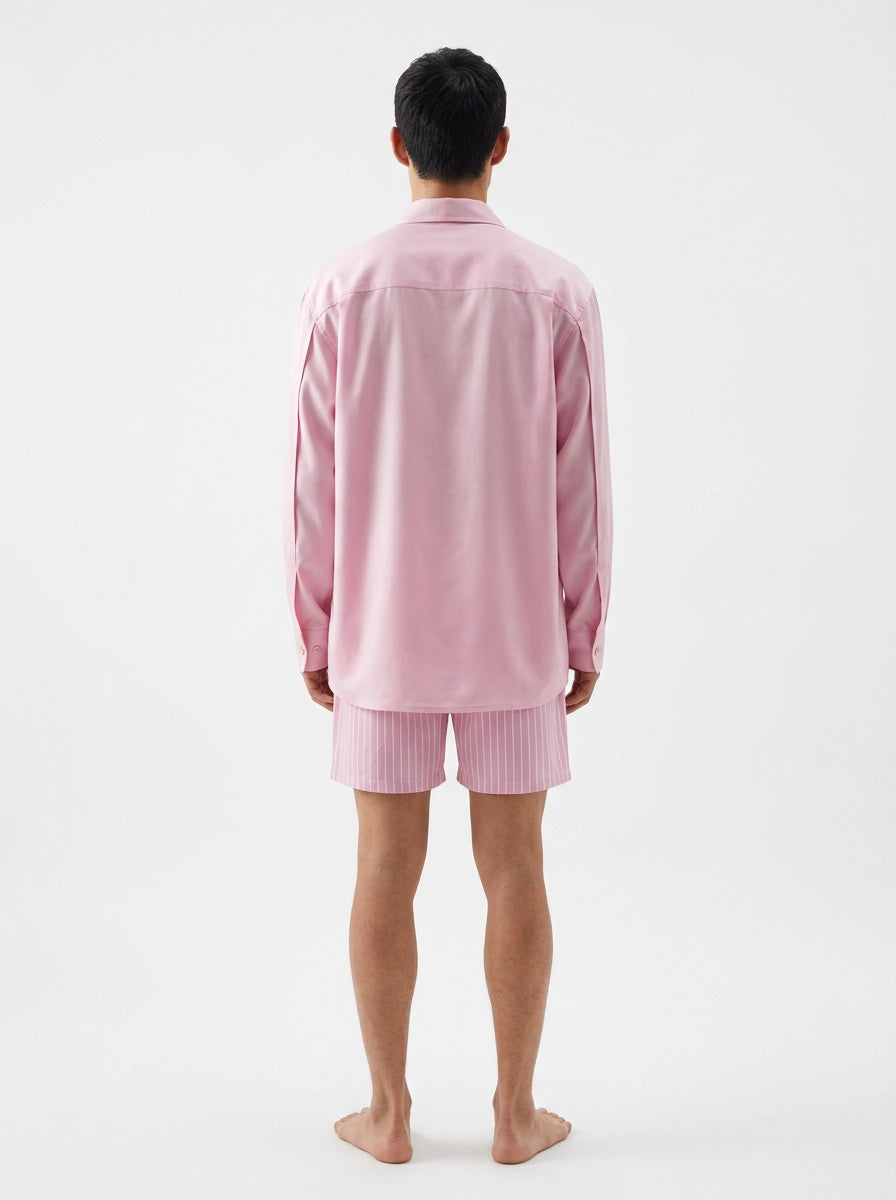 Soft Pink Cashmere Silk Shirt