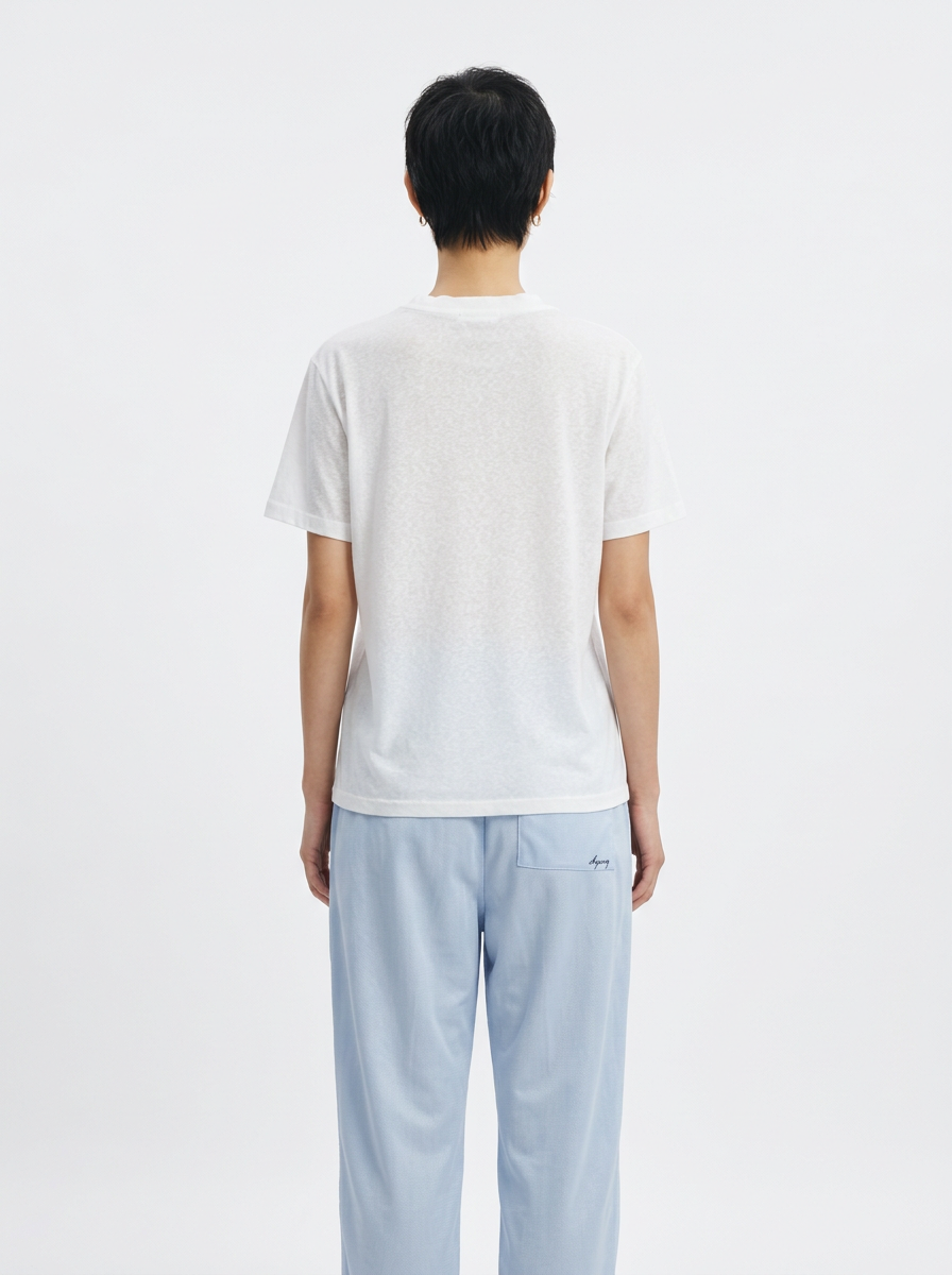 White Snow Cotton T-Shirt