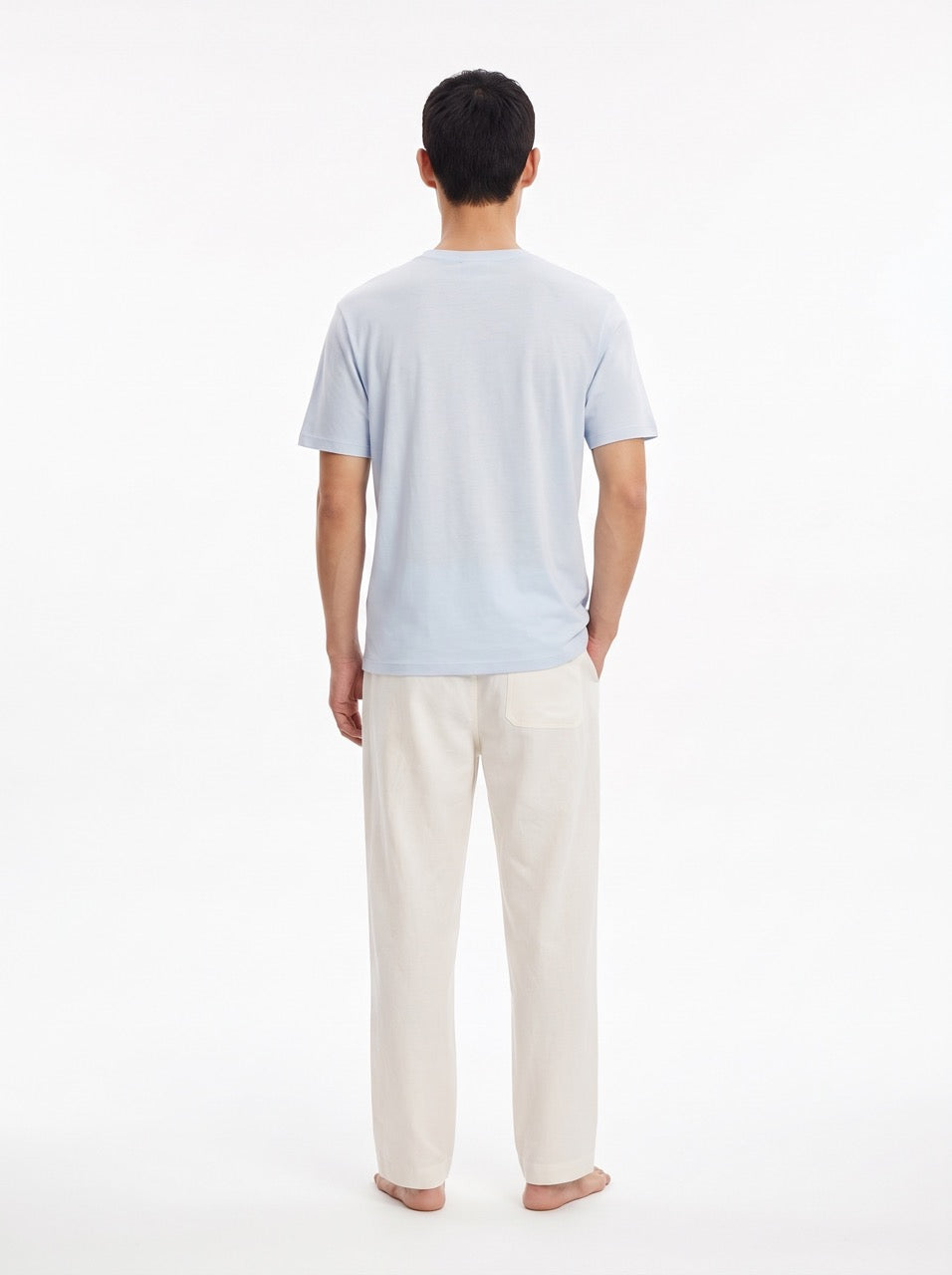 Snow Cotton Short Sleeve T-Shirt – Sky Blue