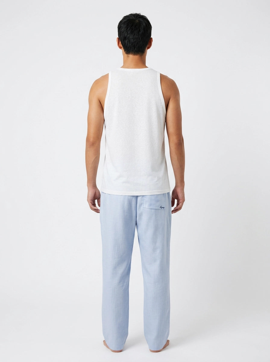 White Snow Cotton Tank Top
