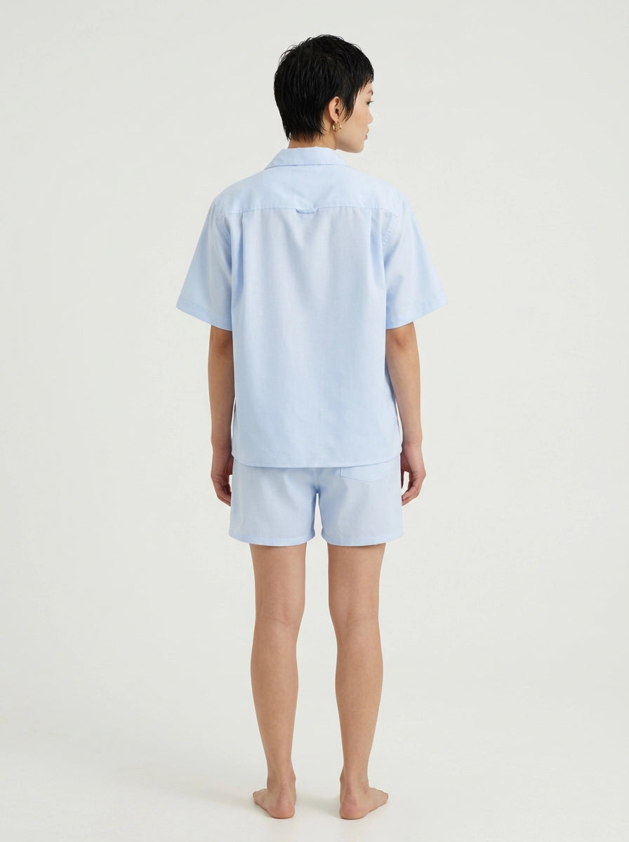 Sky Oxford Cotton Shirt