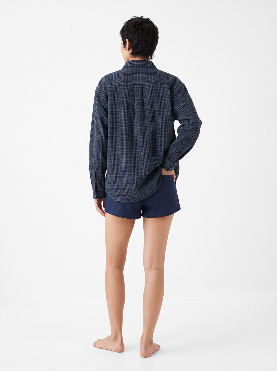 Heavyweight Cotton Glen Check Button-Down Shirt