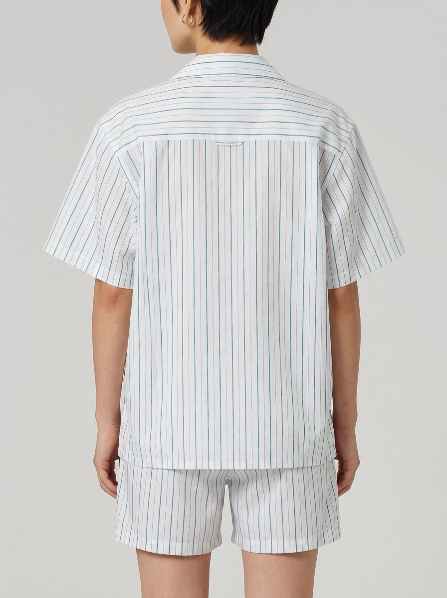 White Stripe Cotton Shirt