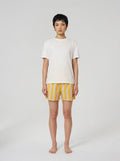 Yellow Stripe Cotton Boxer Shorts