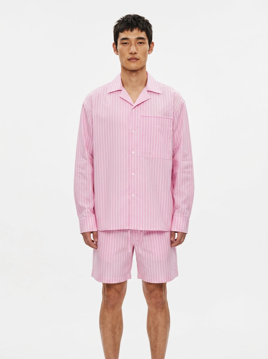 Pink Stripe Cotton Shirt