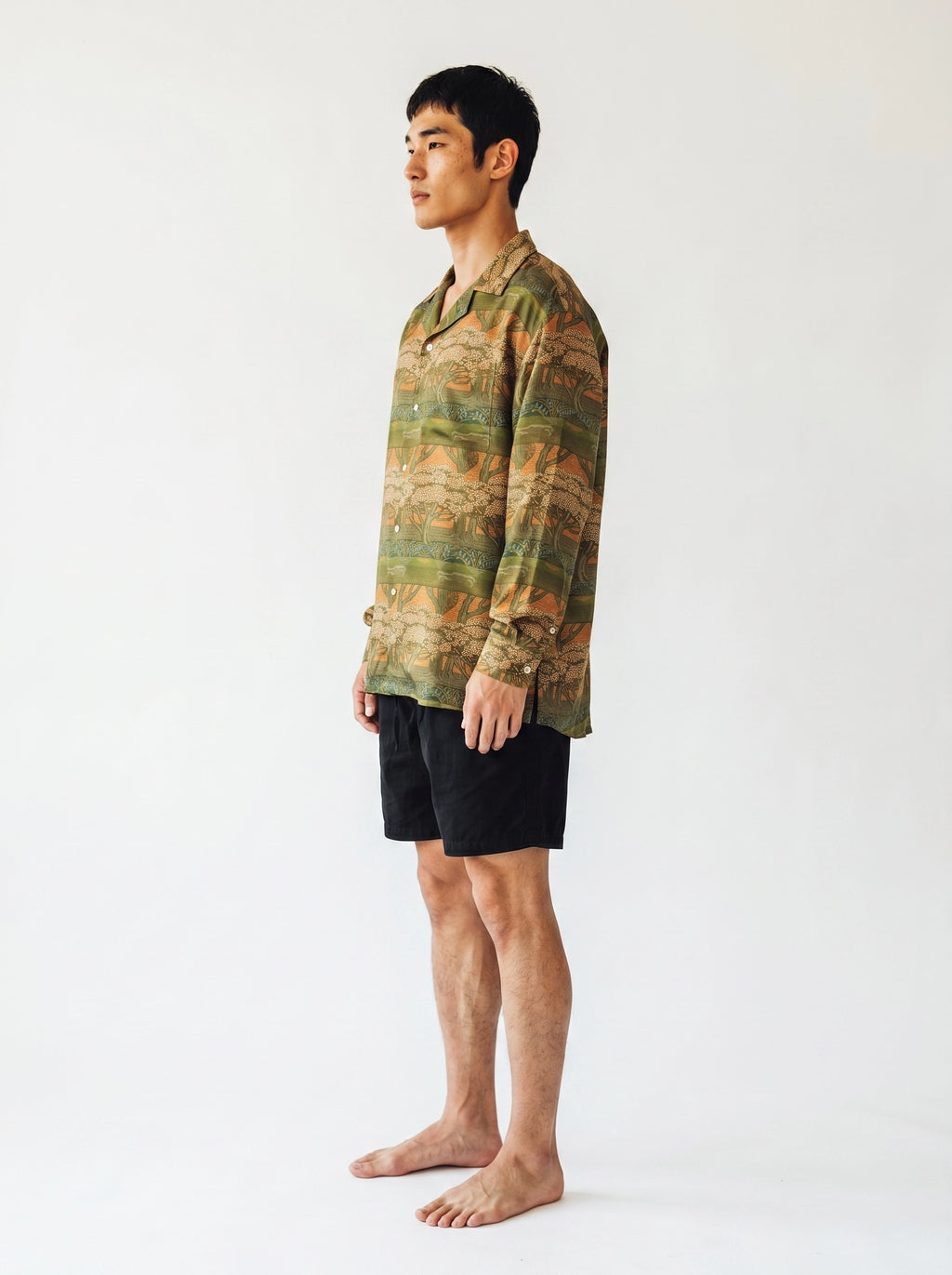 Savanna Print Cotton Silk Shirt
