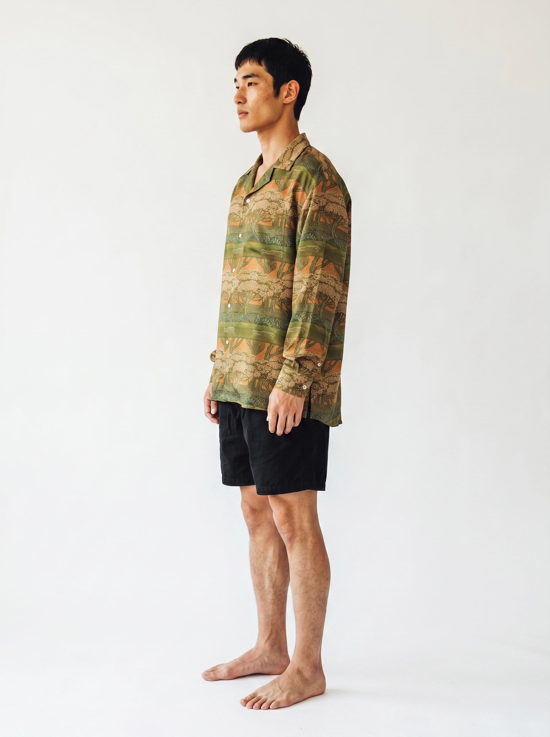 Savanna Print Cotton Silk Shirt
